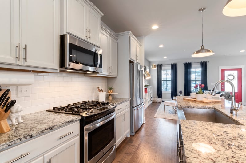 Welcoming kitchen shown on the Nerea Cleaning Services website